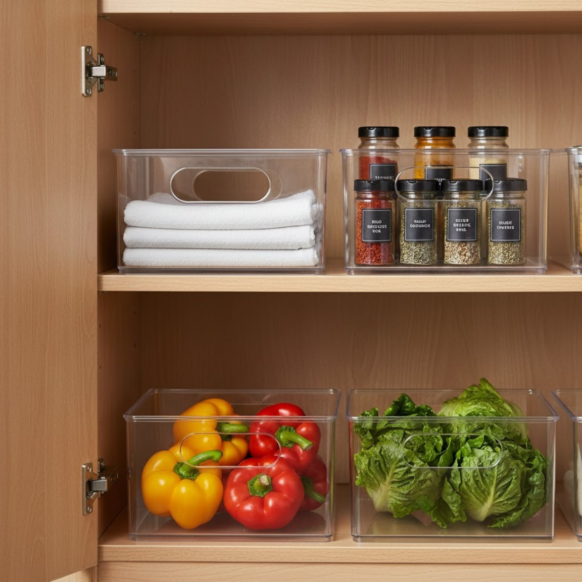 Clear Multi Use Bins