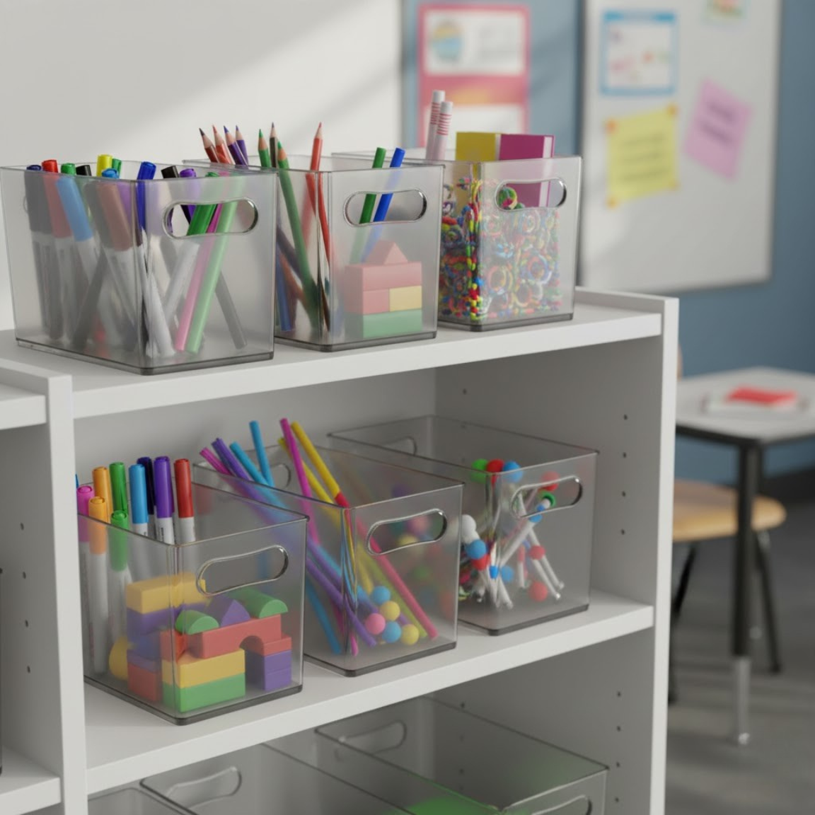 Clear Multi Use Bins