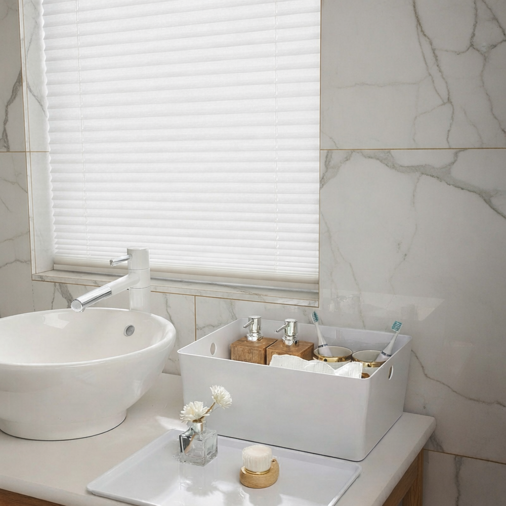 White Stackable Storage Bins