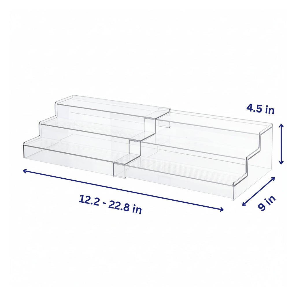 Clear Spice Rack Organizer