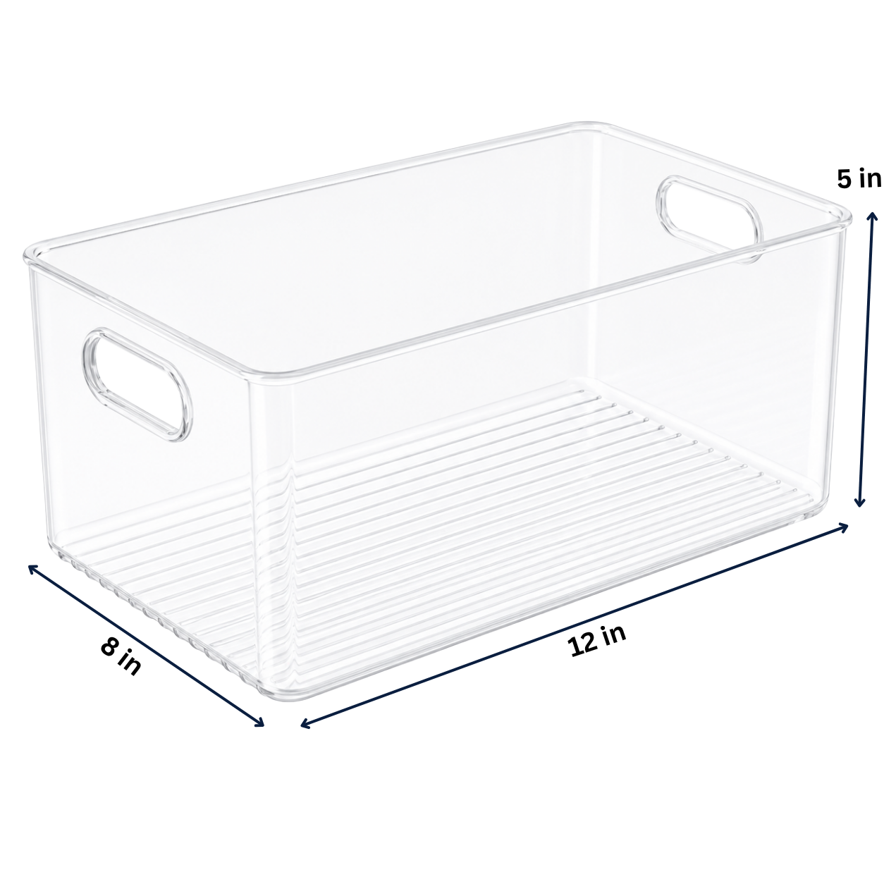 Clear Fridge and Pantry Storage Bins