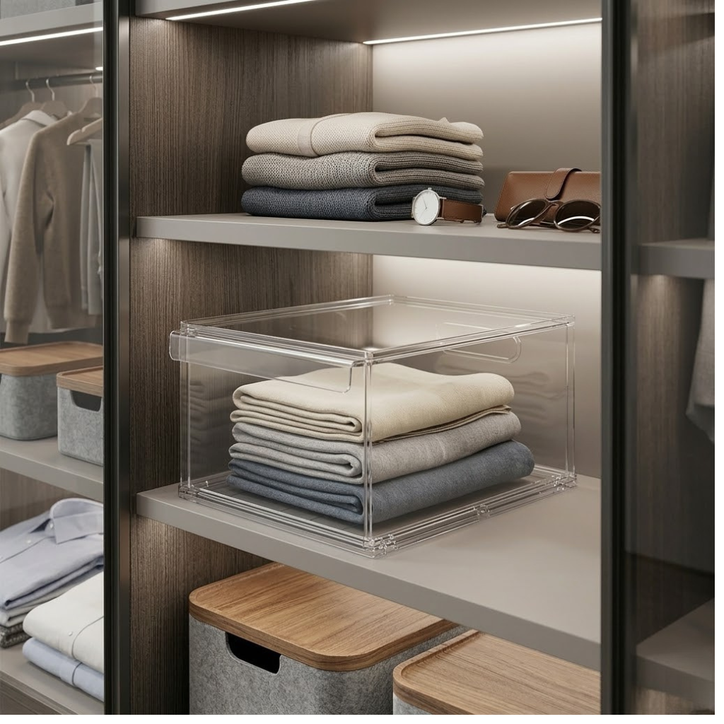 Large Clear Drawer 13.8 X 10.2 X 6.6