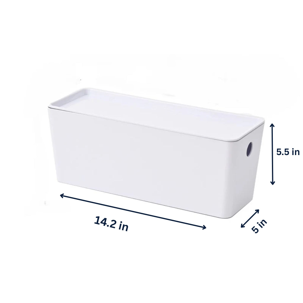 White Stackable Storage Bins