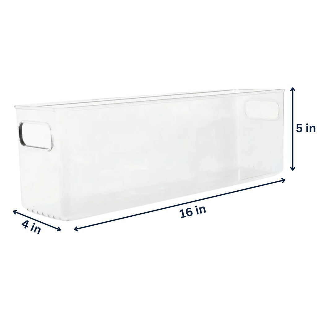 Clear Fridge and Pantry Storage Bins
