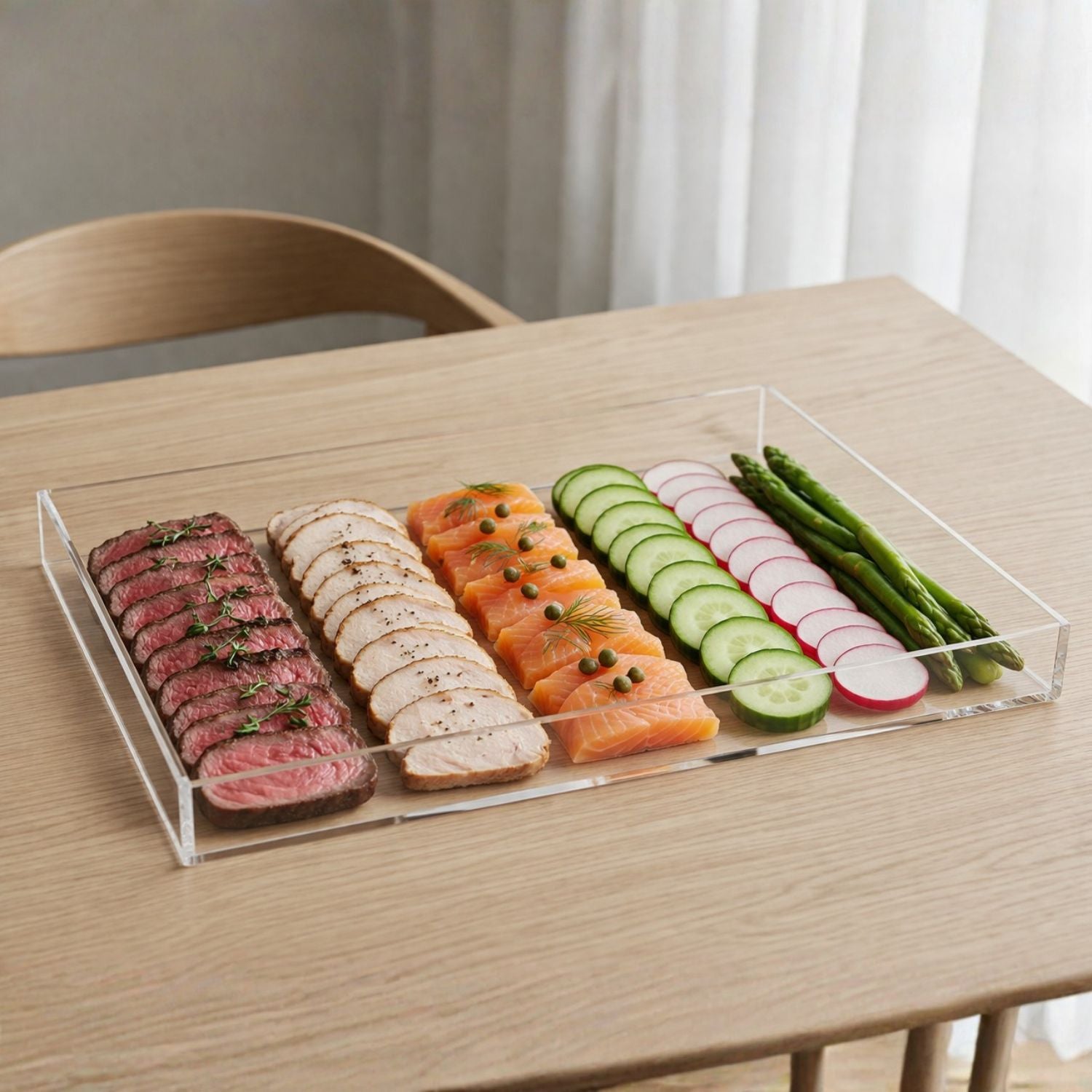 Clear Acrylic Tray/ Platter/ Board