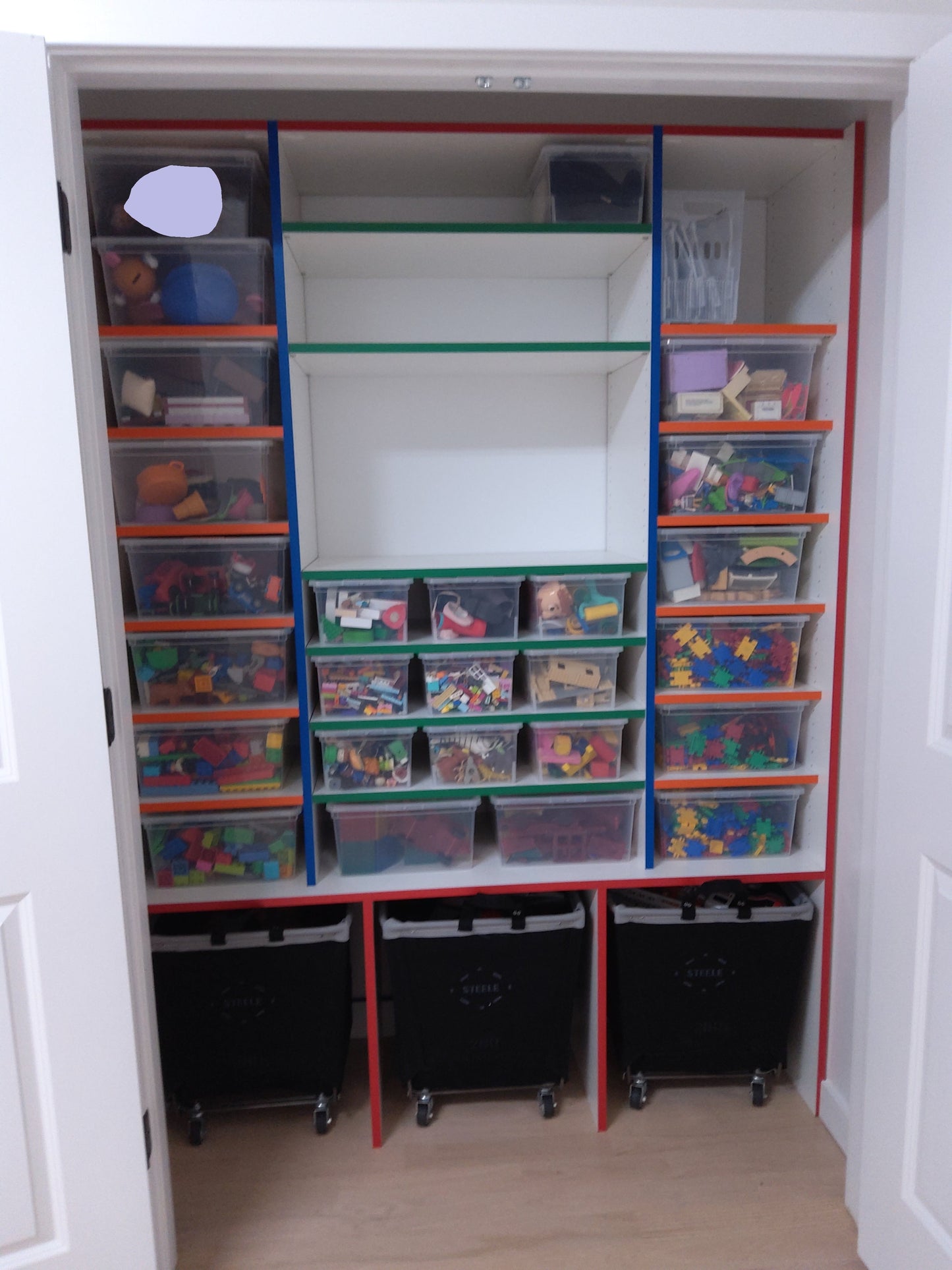 Clear Storage Bins with Lid