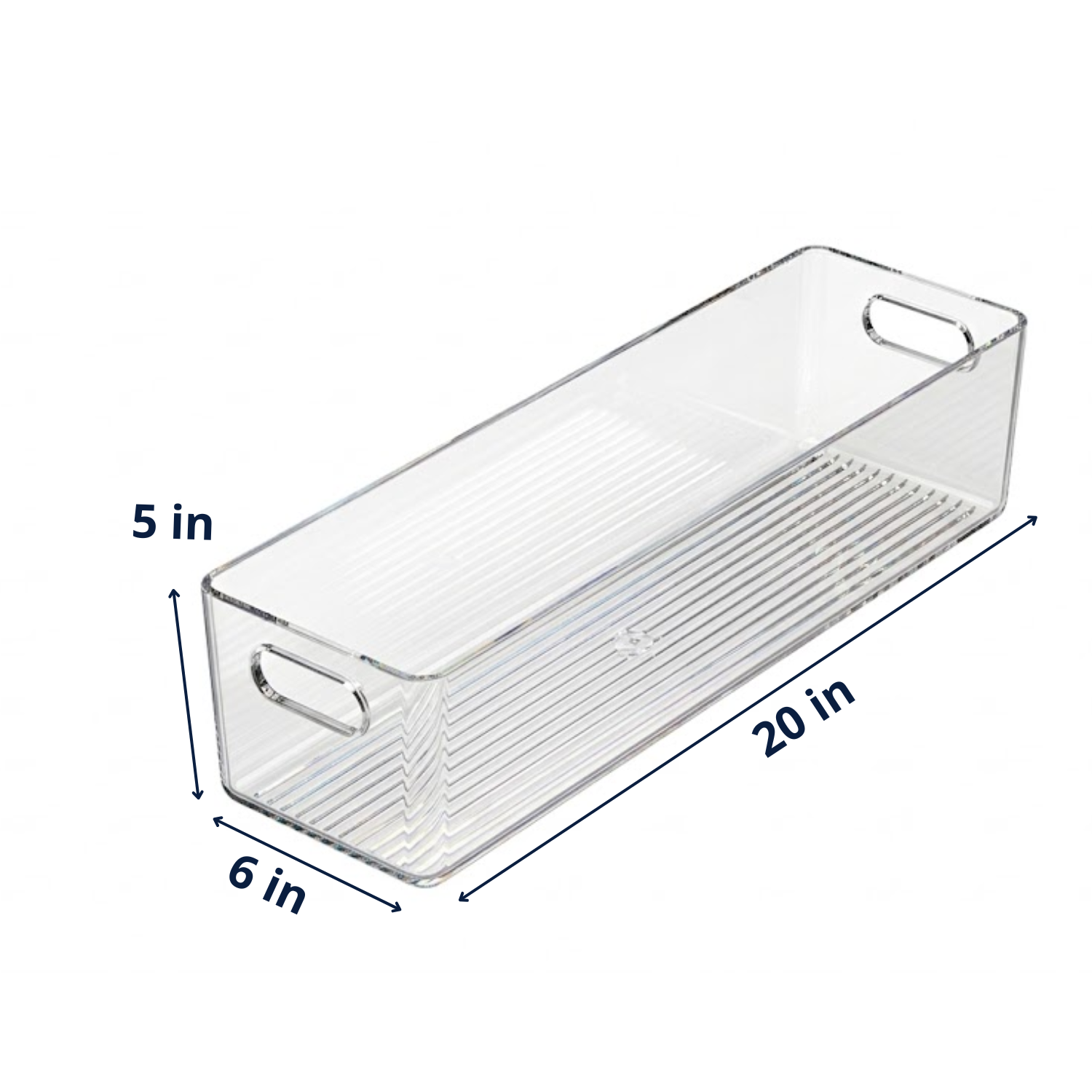 Clear Fridge and Pantry Storage Bins