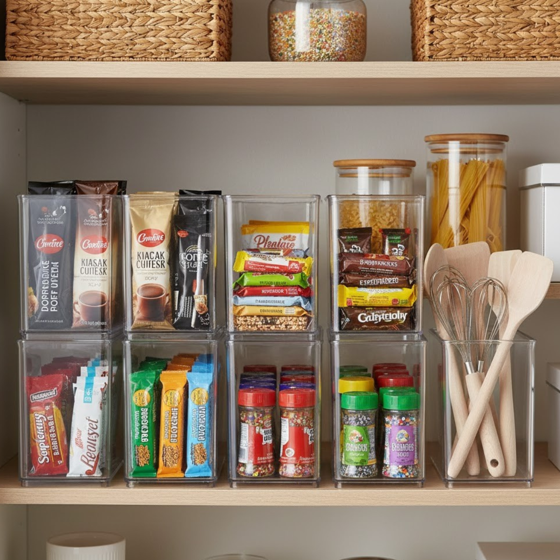 Clear Multi Use Bins