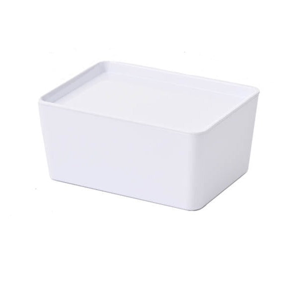 White Stackable Square Storage bins