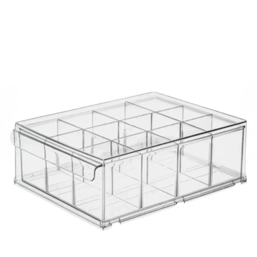 Small Clear Drawer With Removable Dividers 13.8 X 10.2 X 4