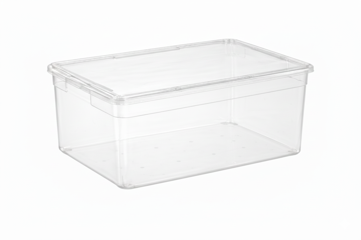 Your Bin- Clear Storage Bin with Cover
