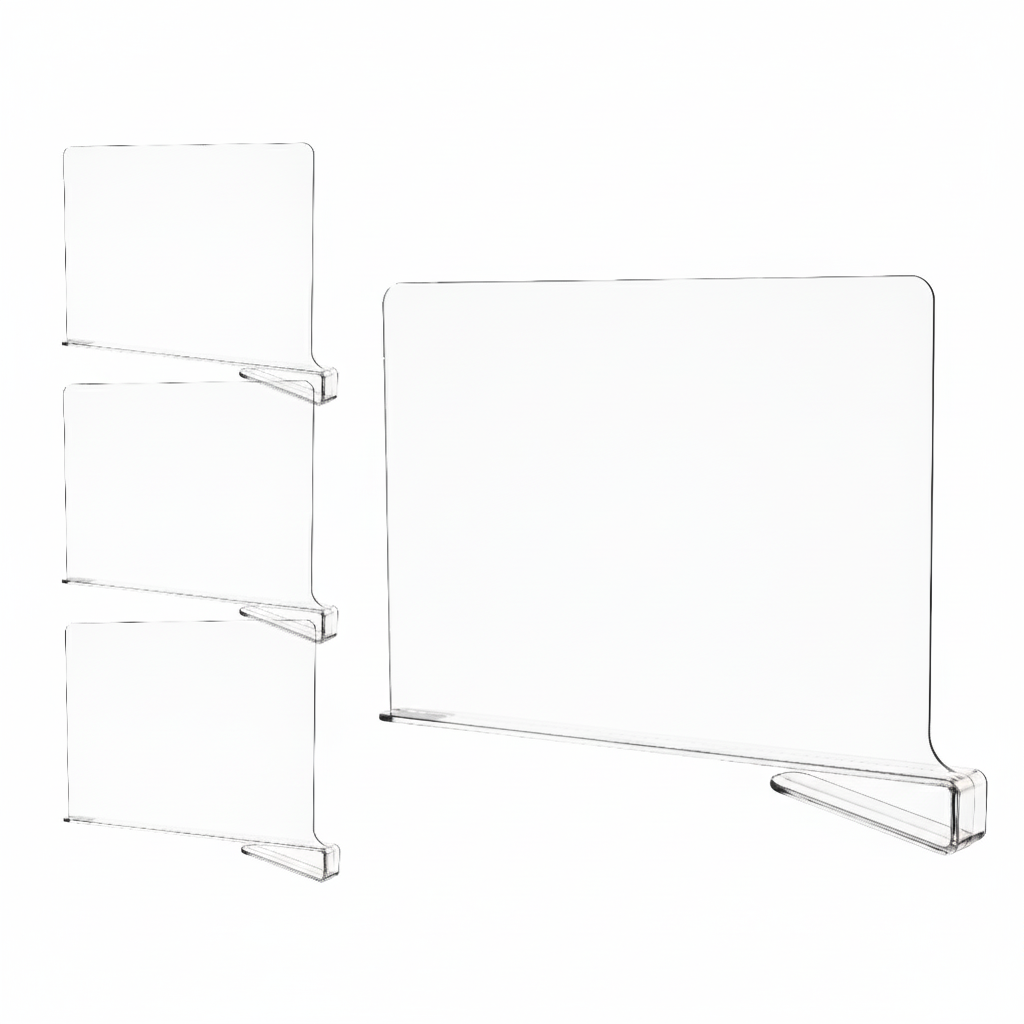 Clear Shelf Dividers-6 Pack