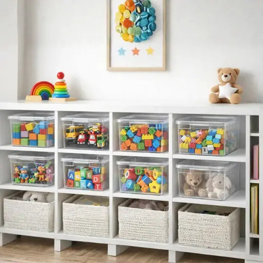 Your Bin- Clear Storage Bin with Cover