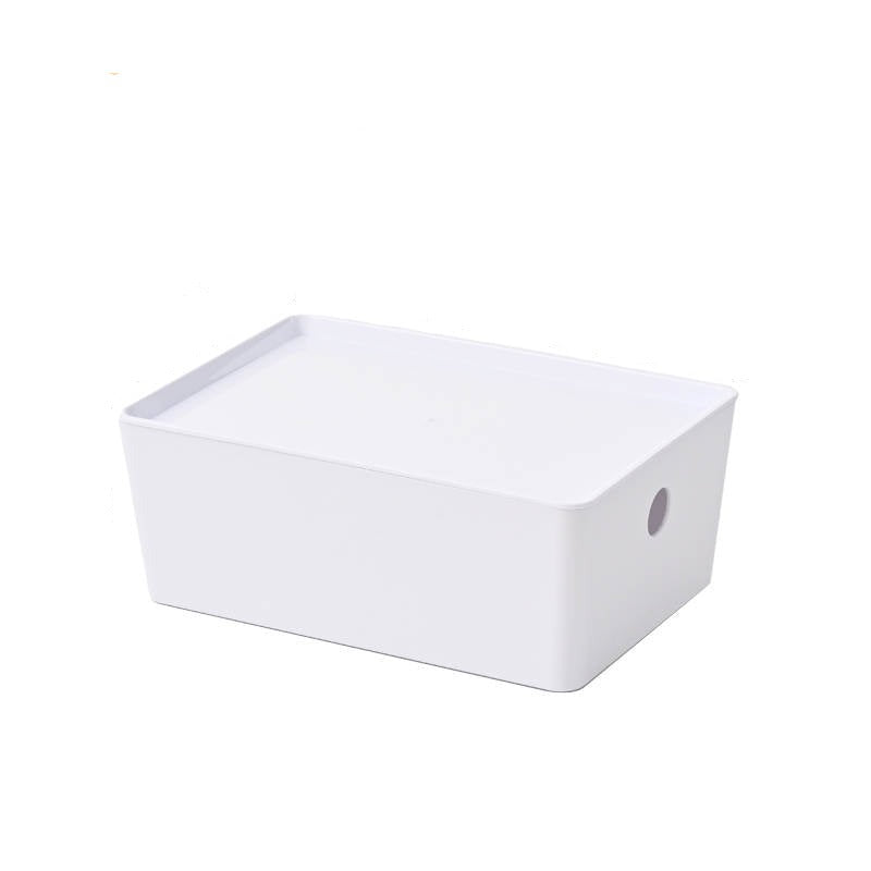 White Stackable Square Storage bins