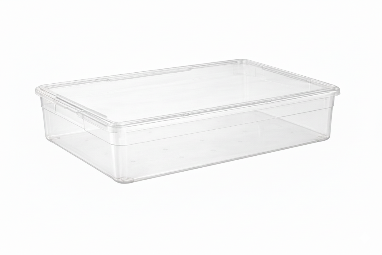 Your Bin- Clear Storage Bin with Cover