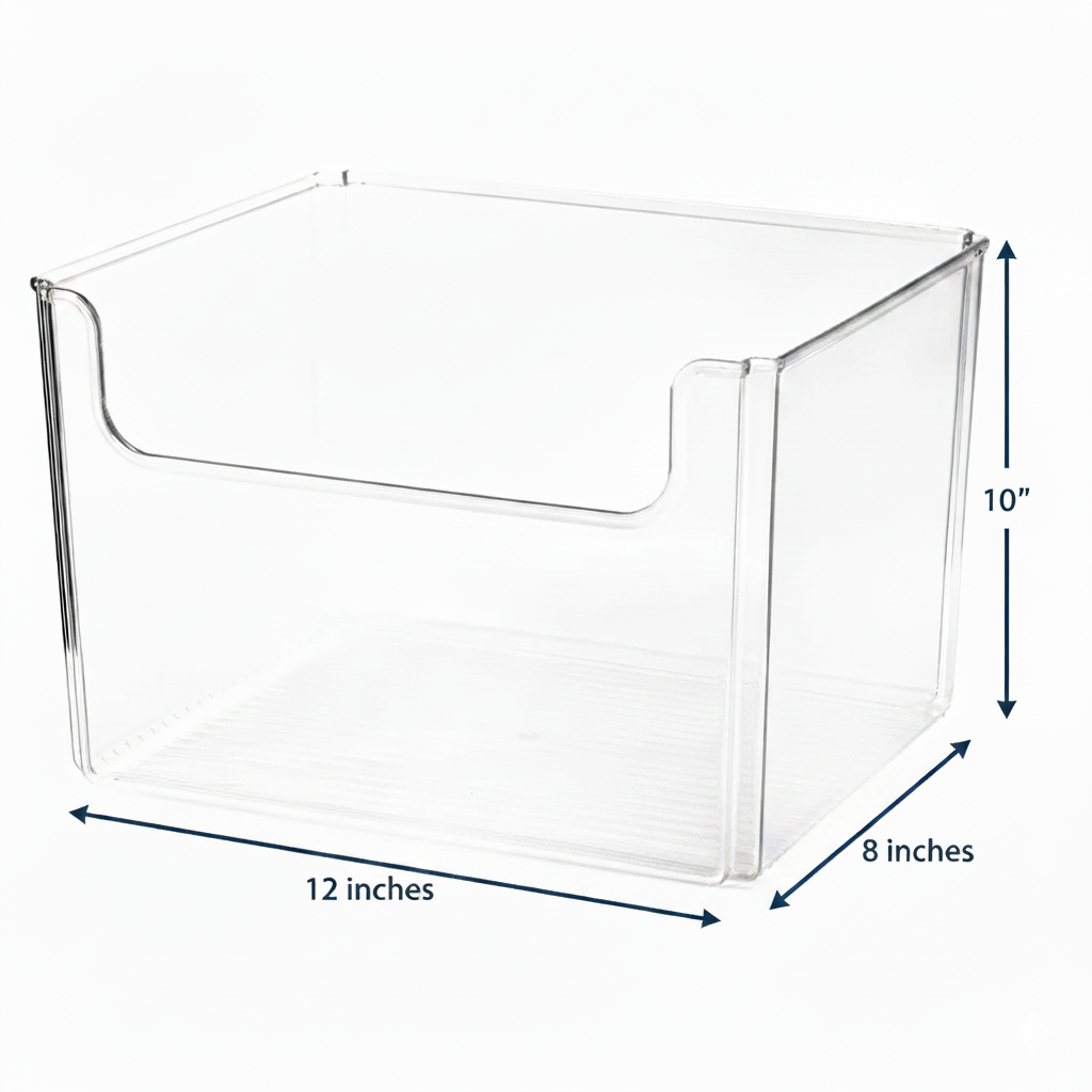 Open Front Storage Bin