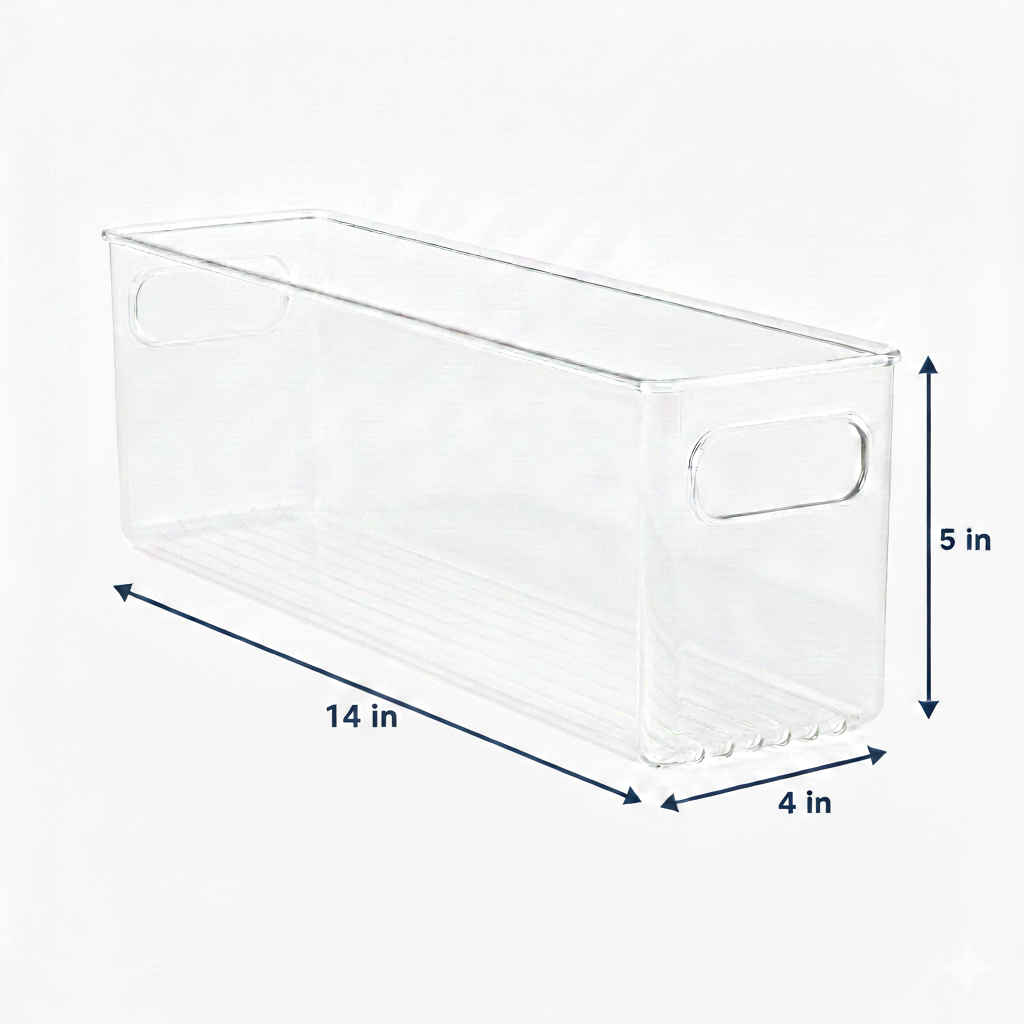Clear Fridge & Pantry Storage Bin