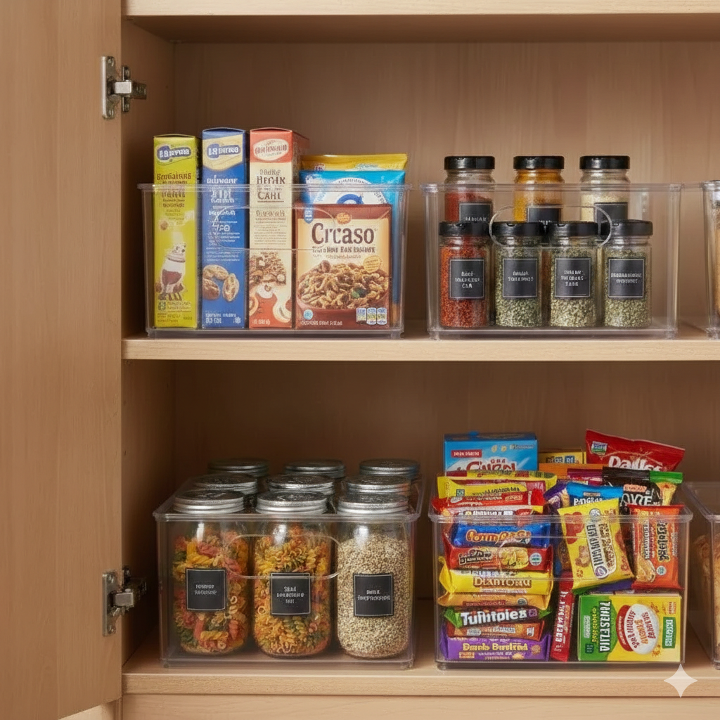 Clear Multi Use Bins