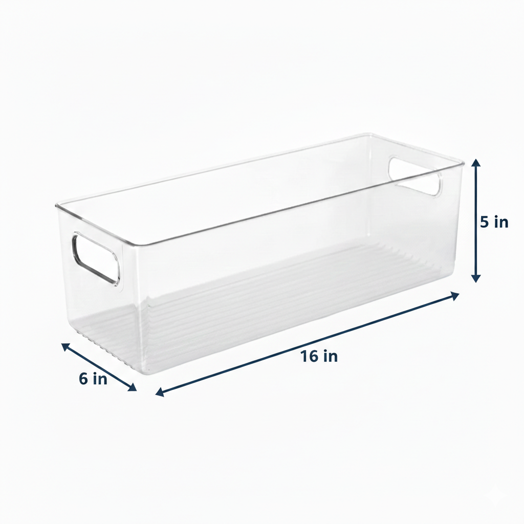 Clear Fridge & Pantry Storage Bin
