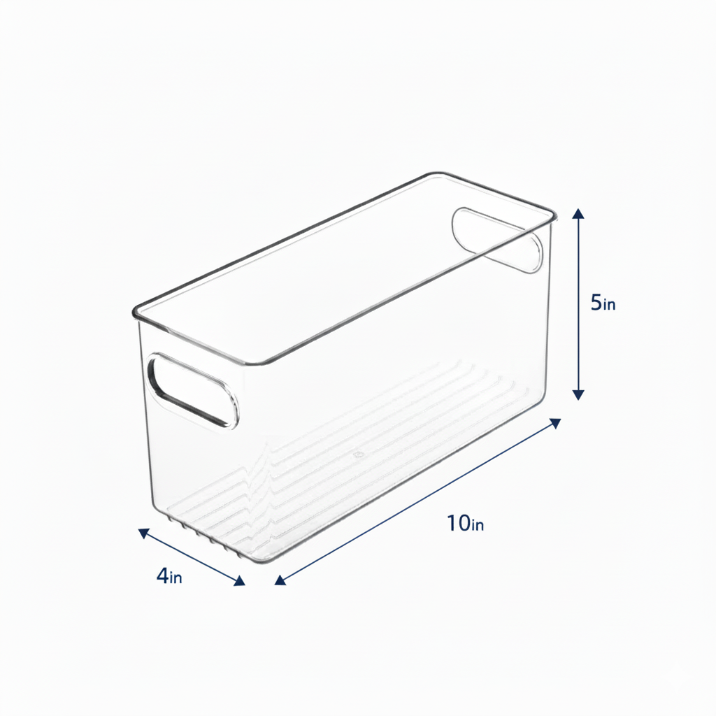 Clear Fridge & Pantry Storage Bin