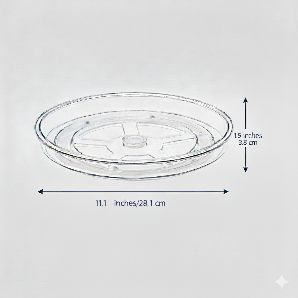 Clear Lazy Susan Turntable Rotates 360°