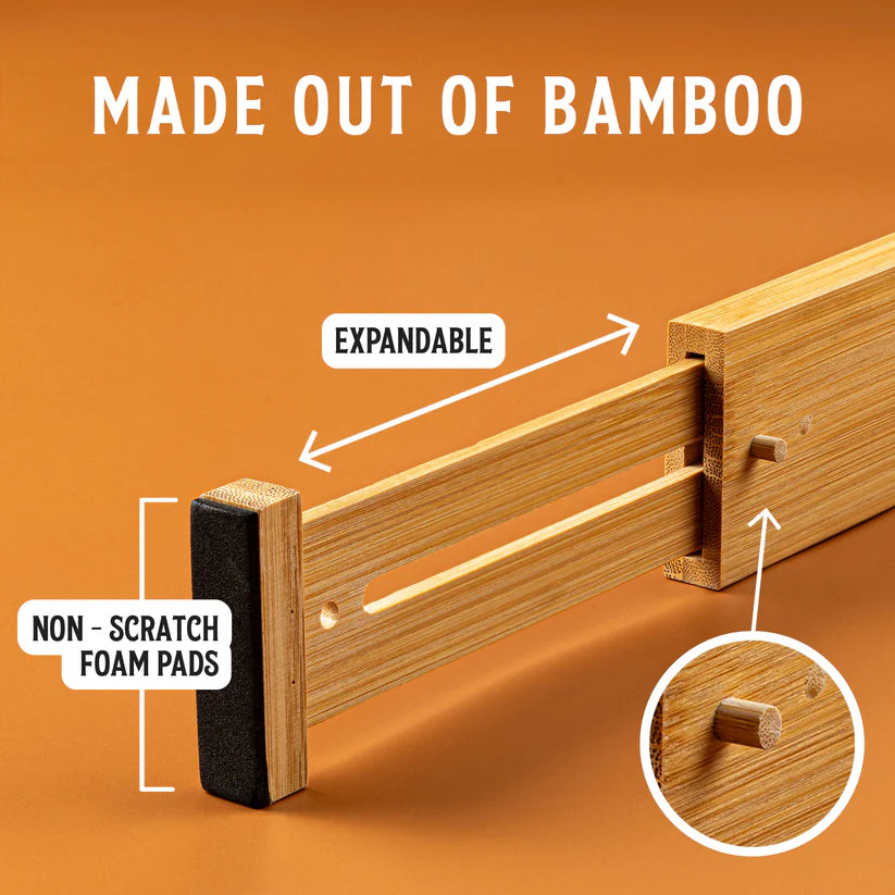 Expandable Drawer Dividers- Pack of 4