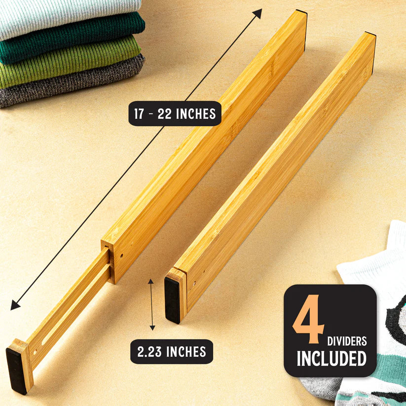 Expandable Drawer Dividers- Pack of 4