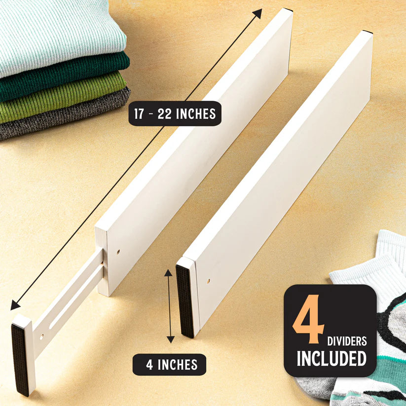 Expandable Drawer Dividers- Pack of 4