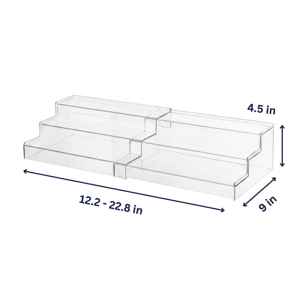 Clear Spice Rack Organizer