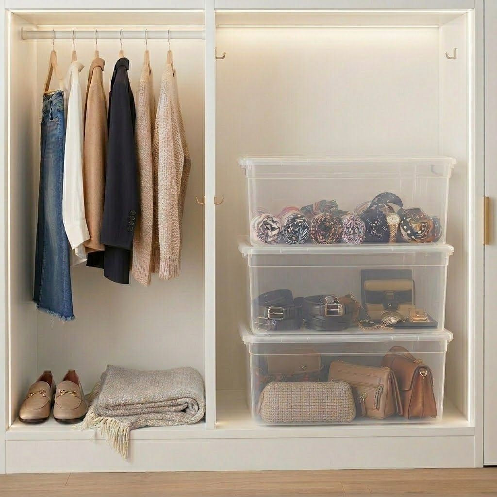 Your Bin- Clear Storage Bin with Cover