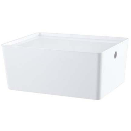 White Stackable Square Storage bins