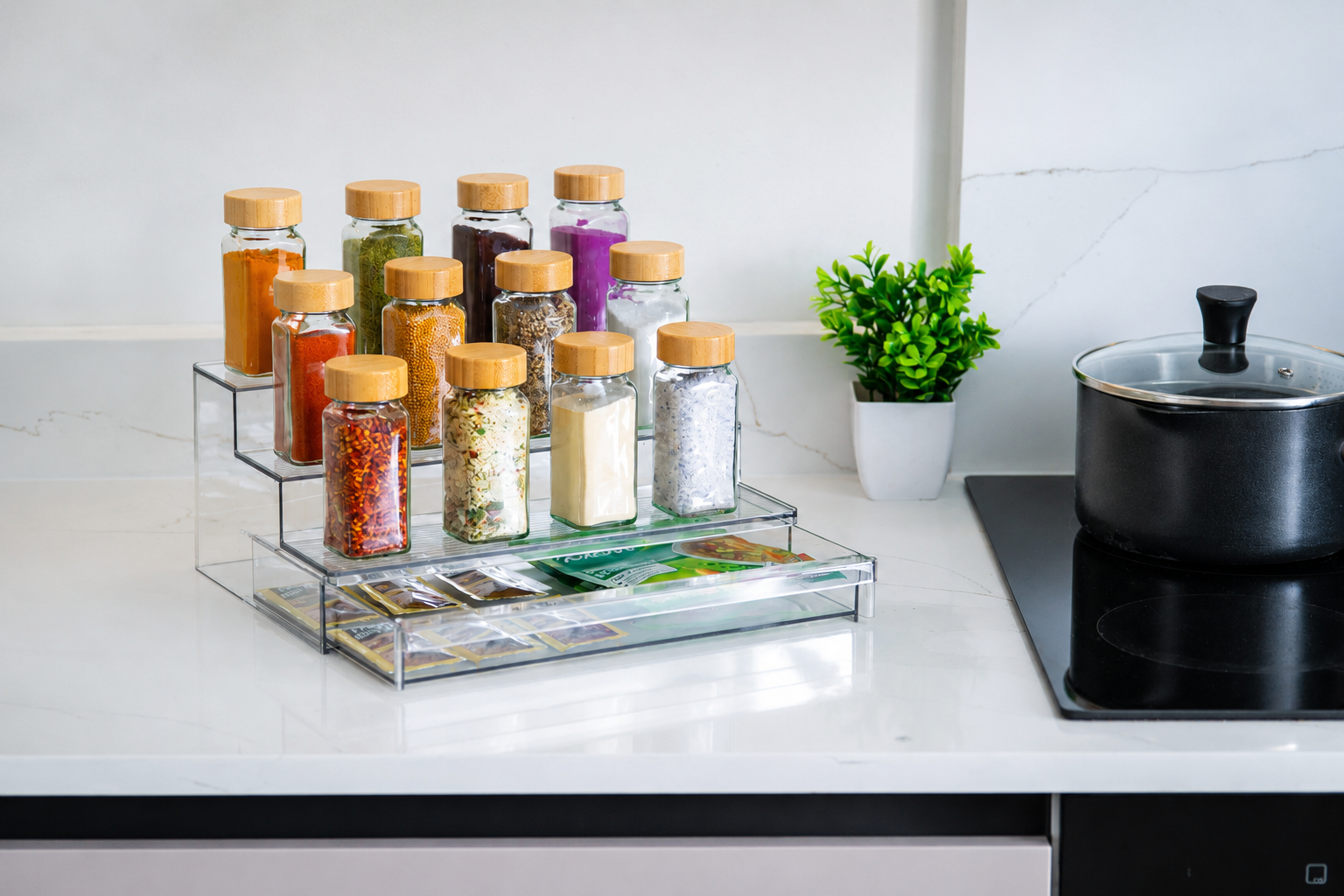 TIERR. Spice Racks & Jars