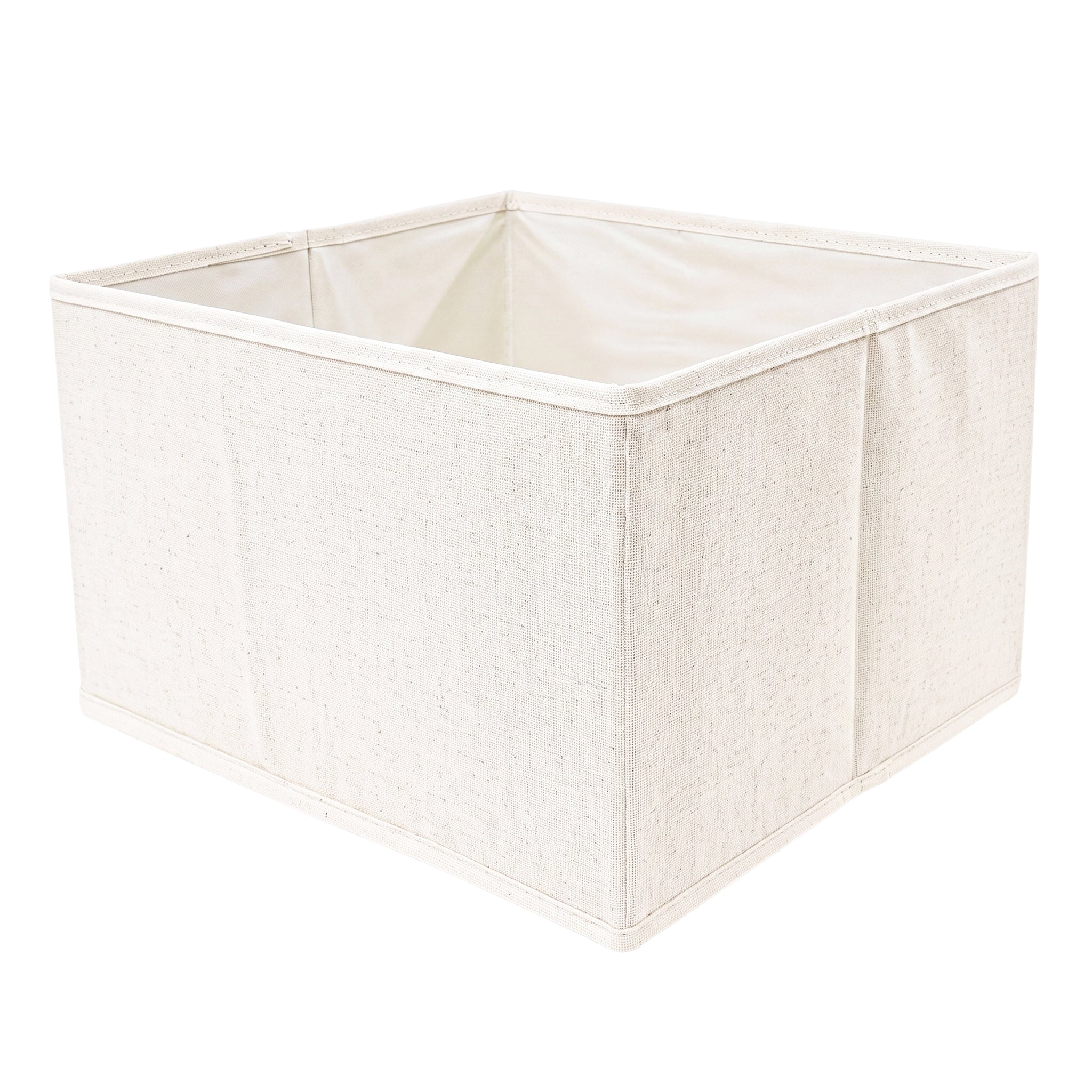 White Collapsible Cloth Bins- 4 Pack