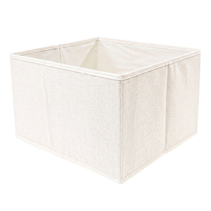 White Collapsible Cloth Bins- 4 Pack