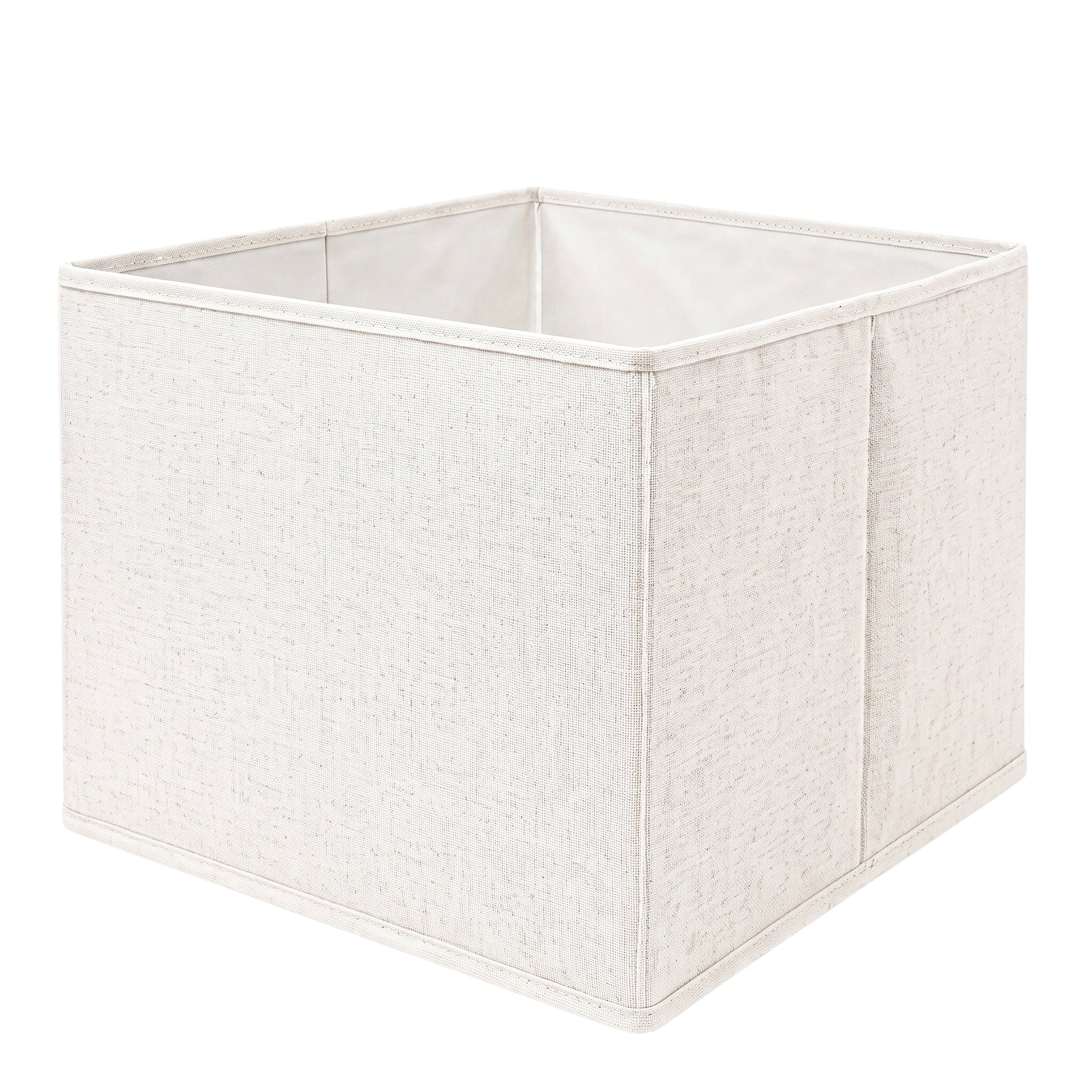 White Collapsible Cloth Bins- 4 Pack