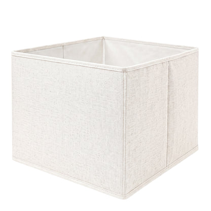 White Collapsible Cloth Bins- 4 Pack