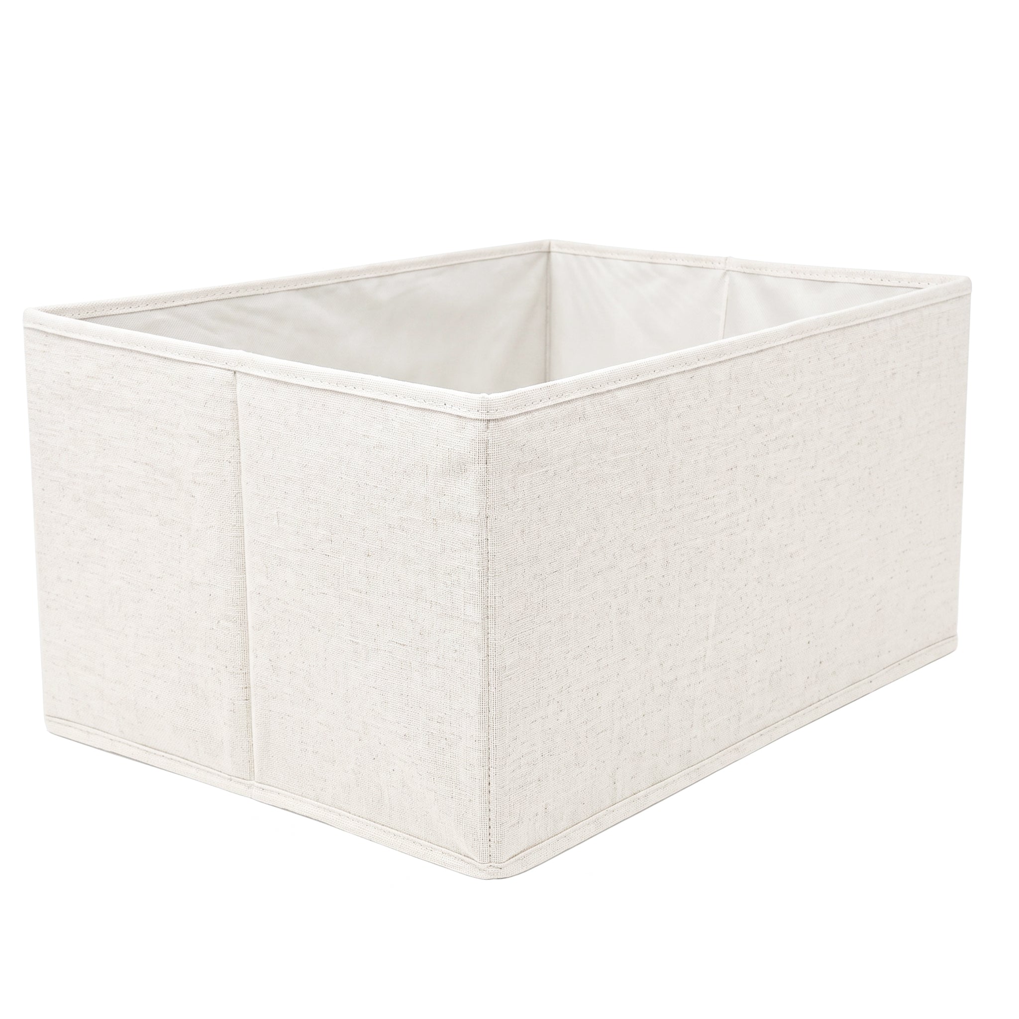 White Collapsible Cloth Bins- 4 Pack