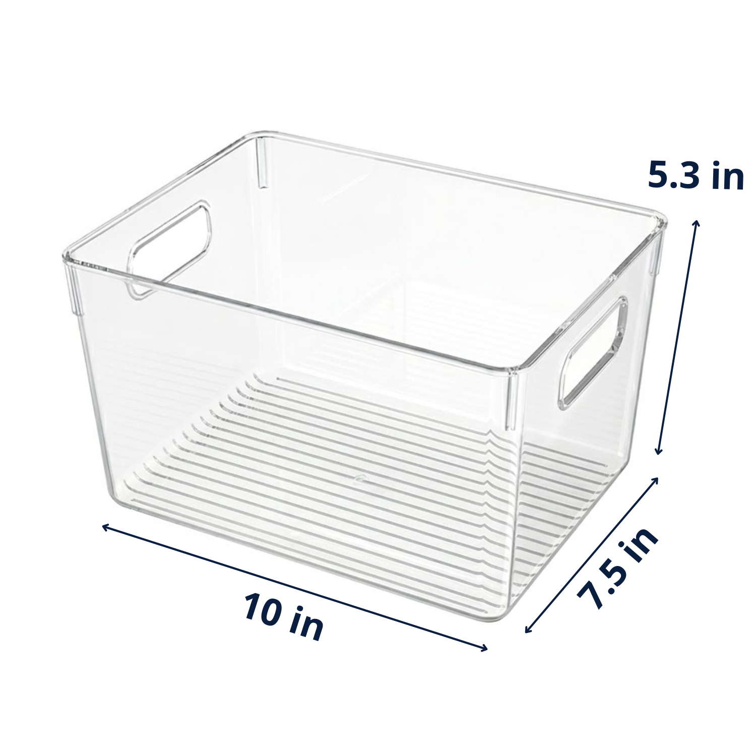Clear Fridge and Pantry Storage Bins