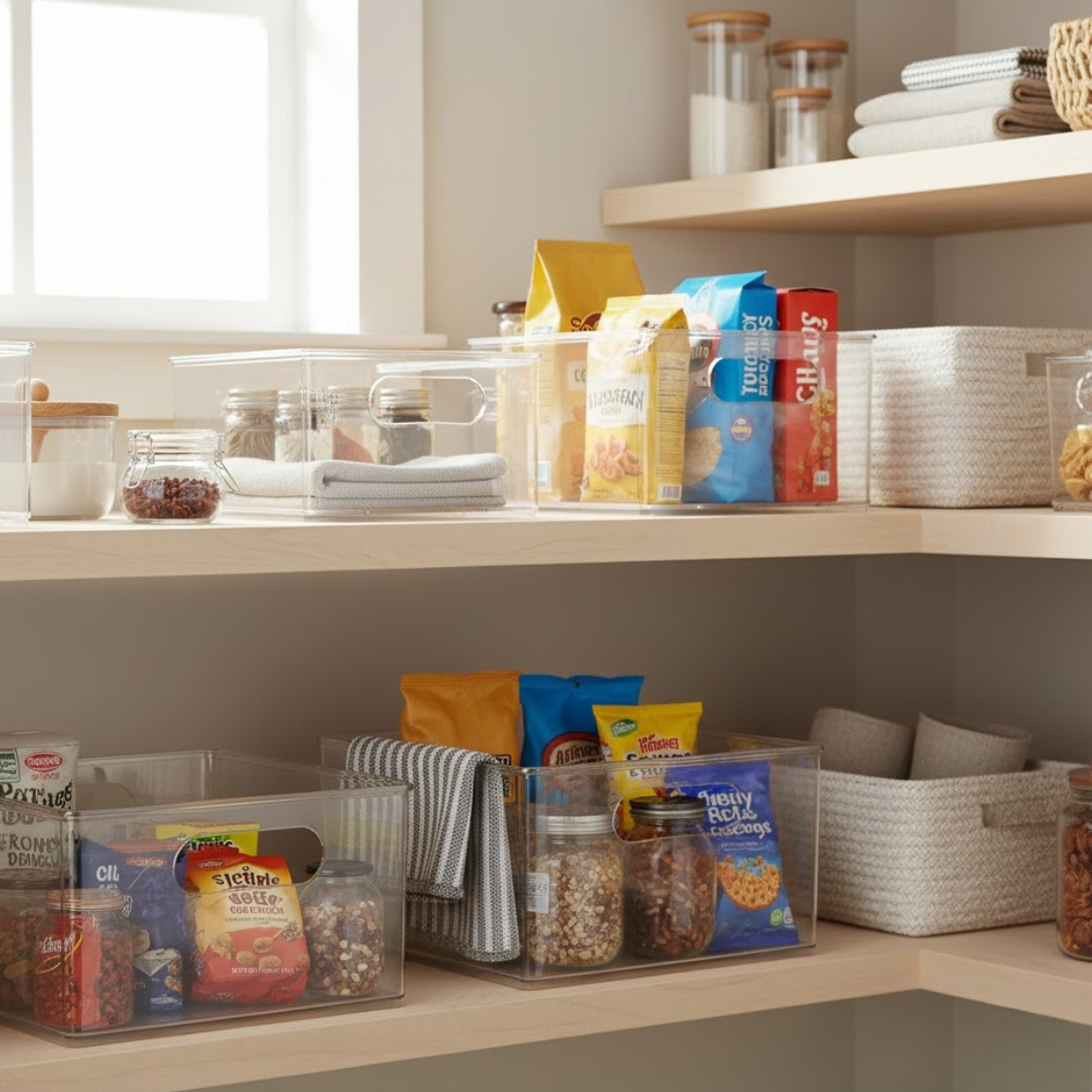 Clear Multi Use Bins