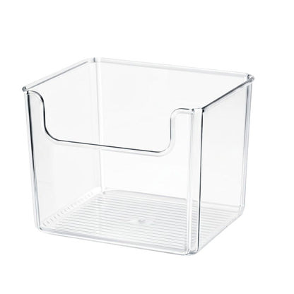 Clear Easy-Access Open Front Bins