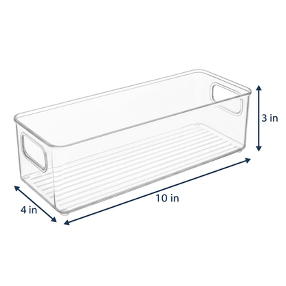 Clear Fridge and Pantry Storage Bins