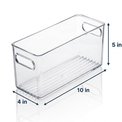 Clear Fridge and Pantry Storage Bins