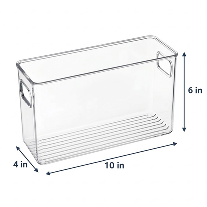 Clear Fridge and Pantry Storage Bins