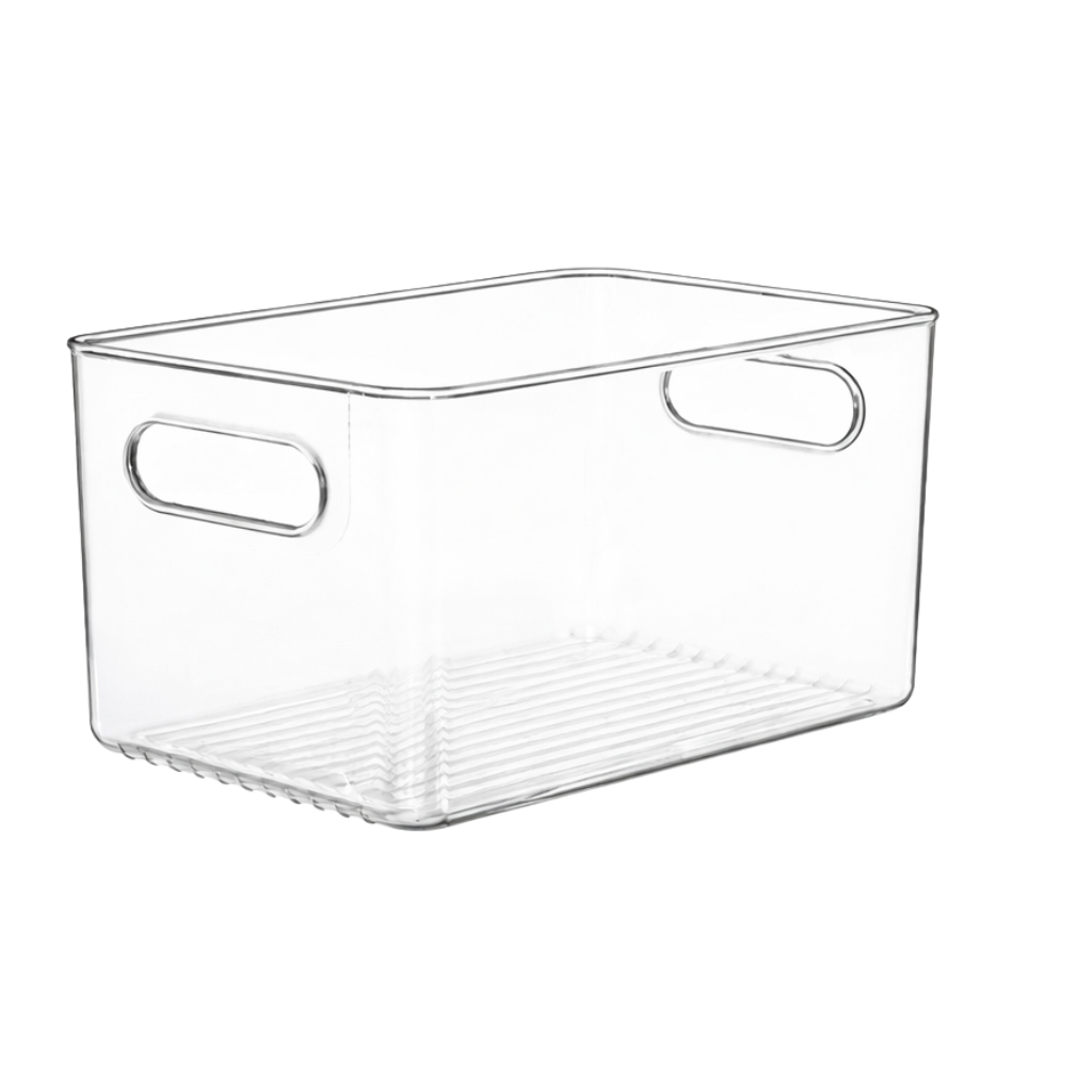 Clear Fridge and Pantry Storage Bins