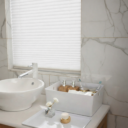 White Stackable Storage Bins