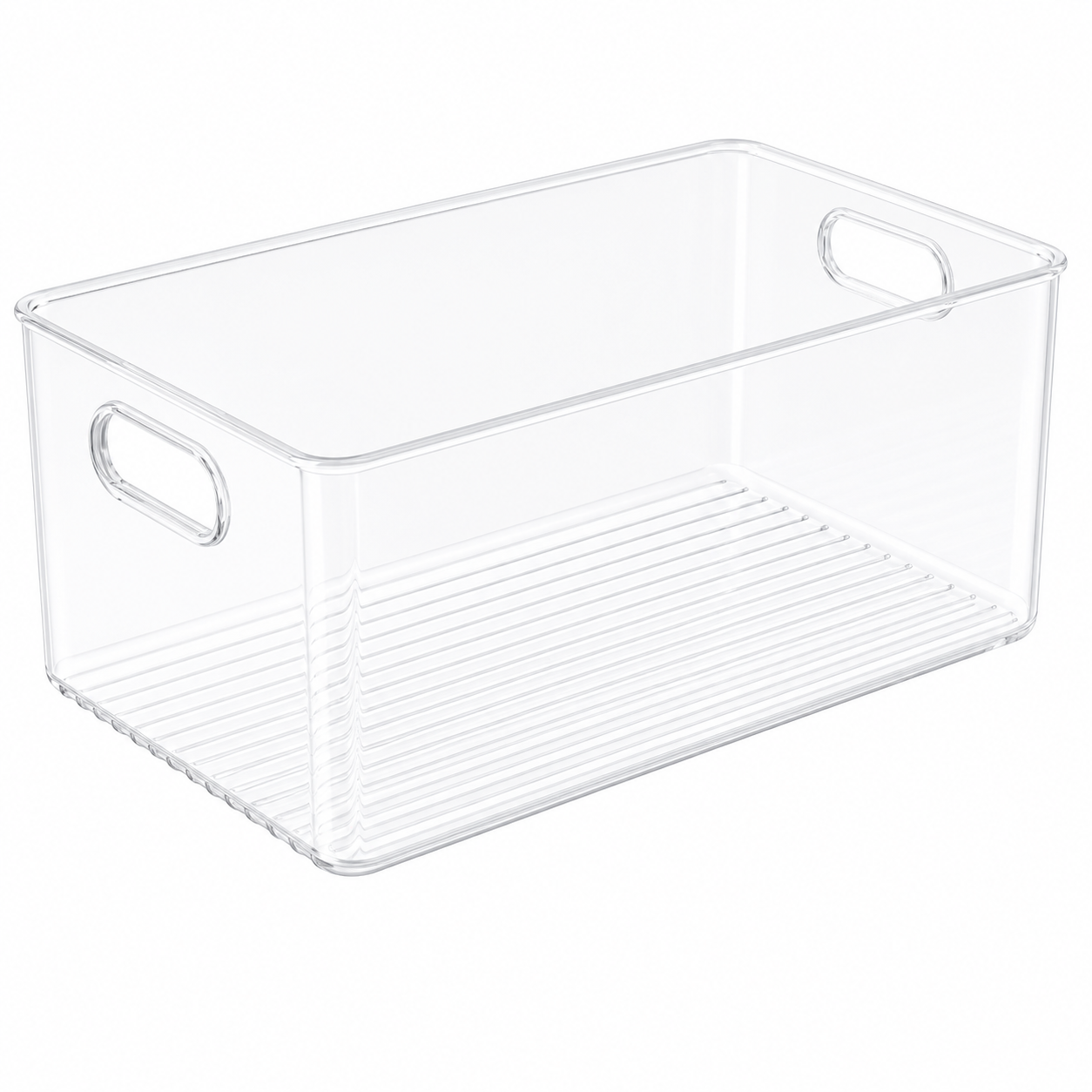 Clear Fridge and Pantry Storage Bins