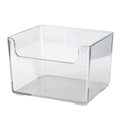 Clear Easy-Access Open Front Bins