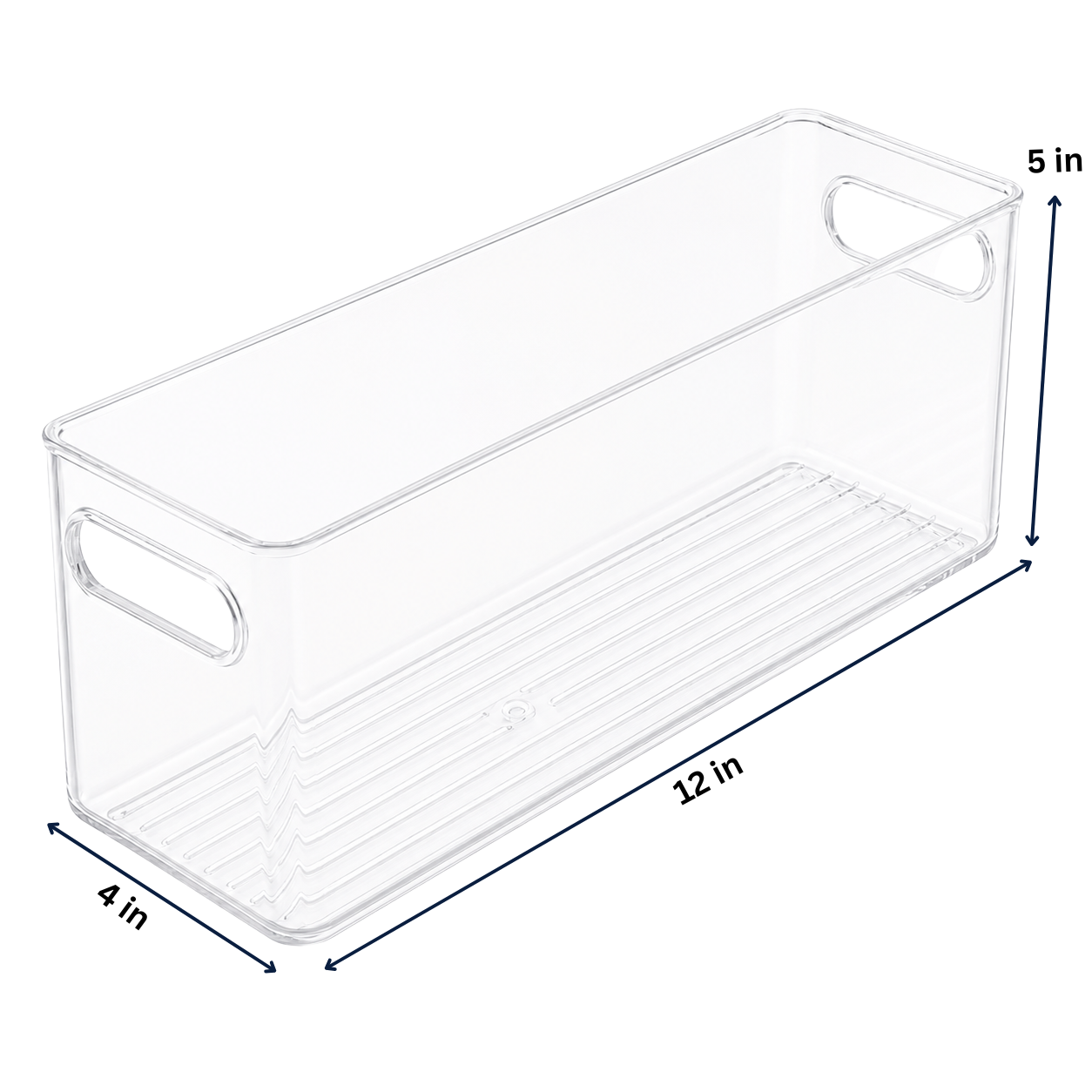 Clear Fridge and Pantry Storage Bins