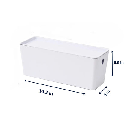 White Stackable Storage Bins