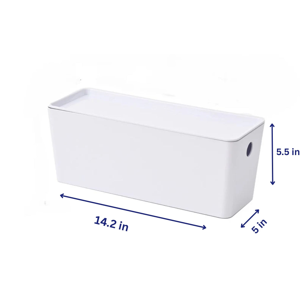 White Stackable Storage Bins